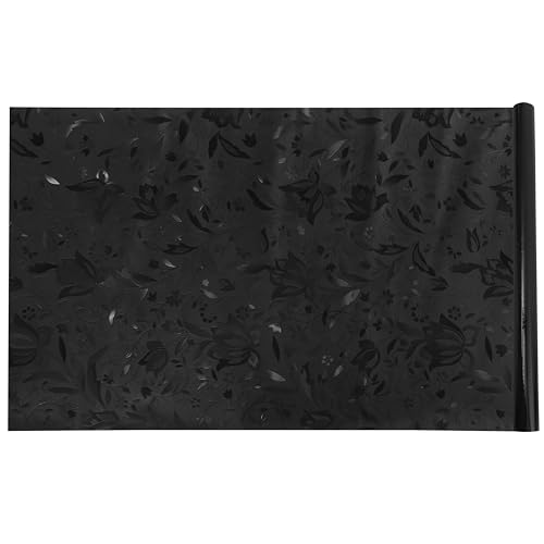 Película decorativa para ventana negra 200x45 cm PVC miniatura 1