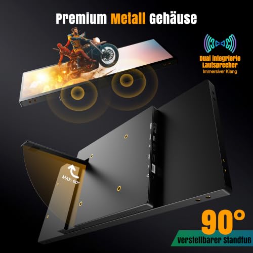 ROADOM 10,25" Mini Touchscreen Monitor, 1920x720 Ultra-Wide Bar USB-C HDMI – Ansicht 7