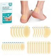 Blister Plasters For Feet Blister Plasters Blister Prevention Hydrocolloid Plaster For Toe Feet Heel Finger And New Skin (4Size, Count, 20