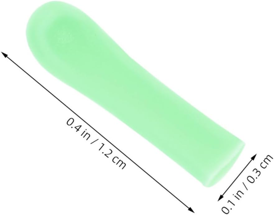 COLLBATH 12Pcs Soft Silicone Ear Wax Removal Sleeves Reusable Easy to Clean Ear Spoon Covers for Ear Cleaner Tools Compatible with Various Ear Spoons Comfortable and Portable Design