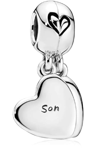 Mom Heart Family Charms Bead for Bracelets and Necklaces 925 Sterling Silver For Women Jewelry Present