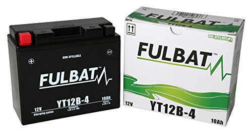 Batería FULBAT YT12B-4 12V 10Ah 175A Largo: 150 x Ancho: 69 x Alto 130 (mm) Cover