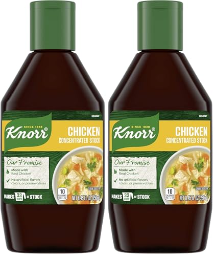Knorr Concentrated Stock For a Flavorful and Aromatic Chicken Stock Chicken Gluten Free and No Artificial Flavors, Colors or Preservatives 8.45 fl oz (Pack of 2)