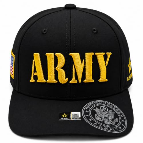 Image of US Army Veteran Hat for Men - Officially Licensed Military Baseball Cap, Gift for Veterans