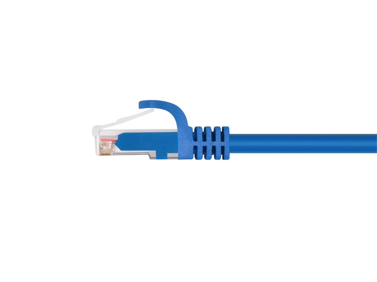Monoprice Cat6 Ethernet Patch Cable - 5 Feet - Blue (12-Pack) Snagless RJ45, 550MHz, UTP, Pure Bare Copper Wire, 24AWG - FLEXboot Series