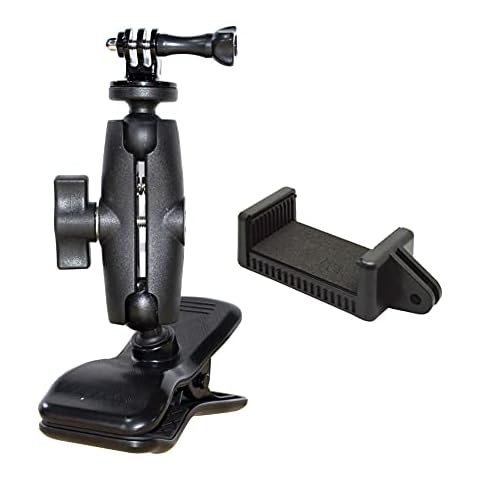 MEKNIC Clamp Mount for Ring Light Camera Phone Webcam, Desk Clip Phone Holder with Clamp, Table Mount with 1/4” Ball Head Adapter 360 Degree Swivel Compatible for DSLR and Gopro Cameras Cover
