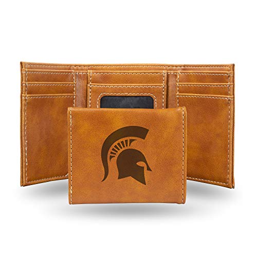 Image of Rico Industries NCAA Laser Engraved Trifold Laser Engraved Tri-Fold Wallet - Men's Accessory