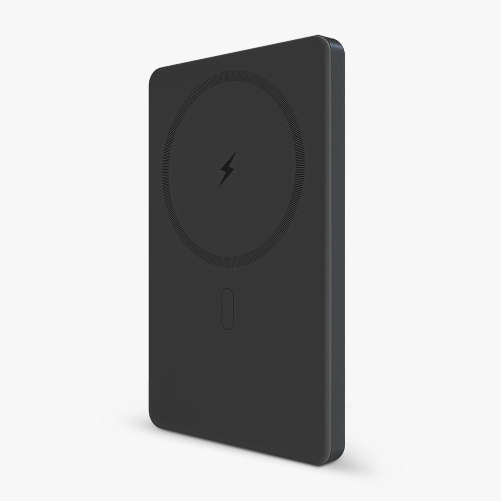POWERUP Powerslim Mini 5000mAh Magsafe Power Bank, 15W Fast Wireless Charging | Strong Magnetic Hold | Ultra-Slim 22.5W Fast Charing Type C Port Compatible with Wireless Charging Phones - Black-image-27