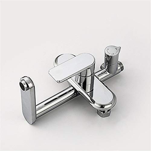Miscelatore per Lavello, Rubinetto per Lavello da Cucina, Rubinetto Impermeabile, Salvaspazio, Completo di Molla in Rame, Monocomando, Set Doccia Completo.