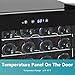EUHOMY 45 Bottle Wine Cooler Refrigerator, Small Wine Fridge for Red, White and Champagne, 4.5 Cu.ft Mini Fridge with Adjust Temperature, Black