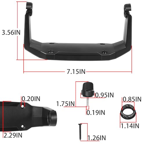 Image of LAIKOU 740146-1 Gimbal Mount Kit Compatible with Humminbird Helix-7 Series Fish Finder All Models, Except Helix 7 G4N Models, Replacement for GM H7 - Adjustable Fishfinder Mounting Bracket