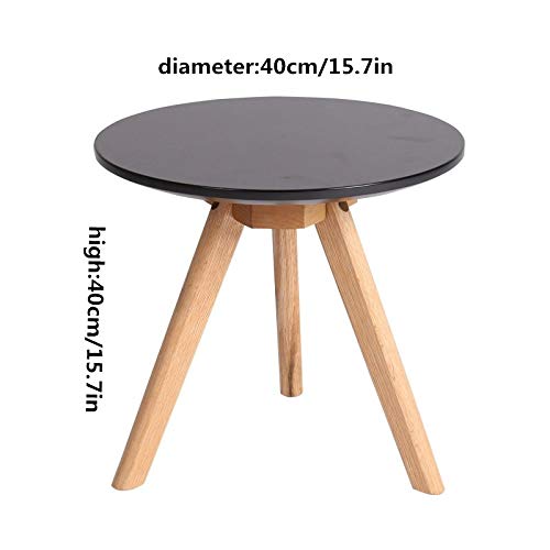 Petite table d'angle en bois massif pour un coin lecture chaleureux