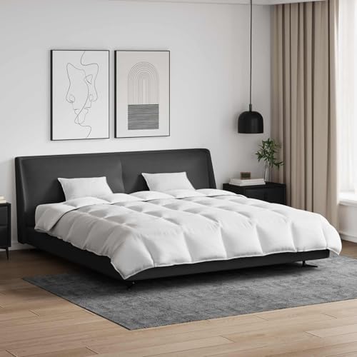 Ensemble de duvet 3 pcs blanc plume de canard 4.13kg