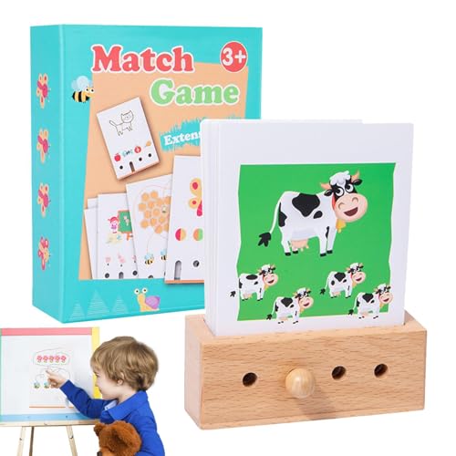 Jeu de cartes en bois à associer pour libérer l'activité imaginative des filles