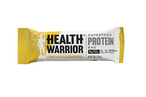HEALTH WARRIOR Superfood Protein Bars, Lemon Goldenberry, Plant-Based Protein, 50g bars, 12 count HEALTH WARRIOR Superfood Protein Bars, Lemon Goldenberry, Plant-Based Protein, 50g bars, 12 count