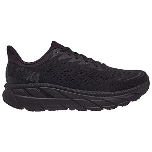 Hoka One 1110508-BBLC: Men s Clifton 7 Black Black Running Shoe (13 D(M) US Men)