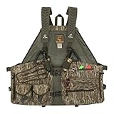 Drake Waterfowl Hunting Time & Motion Gunslinger Turkey Vest with Adjustable Chest/Waist Straps & Detachable Seat, Bottomland