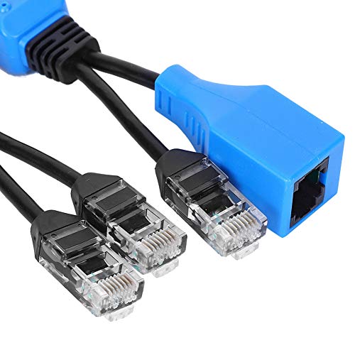 Kit combinador divisor de cable POE para cámaras de seguridad IP y puntos de acceso inalámbricos, convierte dispositivos sin POE a habilitados para POE, 2 adaptadores RJ45, rango de 30-40m miniatura 2