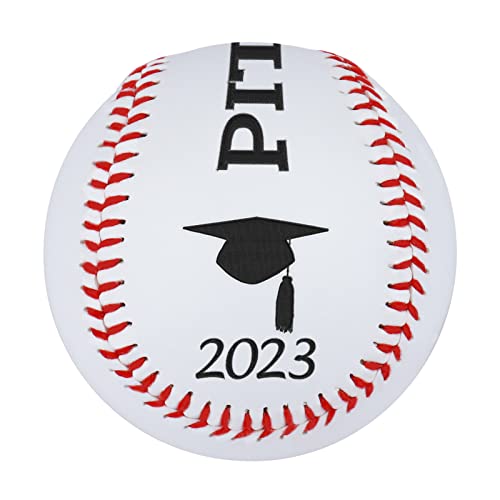 OXYEFEI Graduation Gifts, Custom Personalized Embroidered Baseball/Softball, Unique Class of 2023 Graduation Gifts for Her, Him (White)