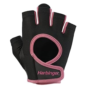 Harbinger Women’s Power Gloves for Weightlifting, Training, Fitness, and Gym Workouts with StretchBack Comfort