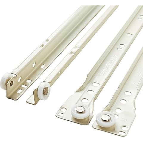Franklin Brass (10-Pack) Self-Closing 22" Drawer Slides Bottom Mount, 5-Pairs (10-Pieces) Cabinet Drawer Slides, 50lb Capacity White Kitchen Drawer Slides D68822K-W-B Cover