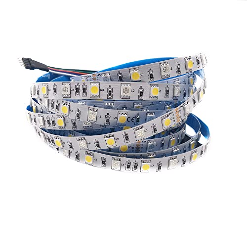Tira LED flexible 5M 300 LEDs 12V 24V 5050 RGBWW miniatura 1