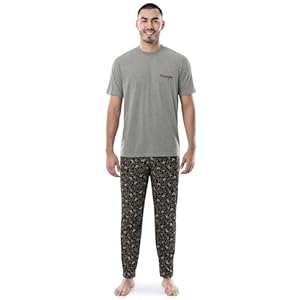 Wrangler Men’s Jersey Top and Micro-Sanded Pants Pajama Sleep Set