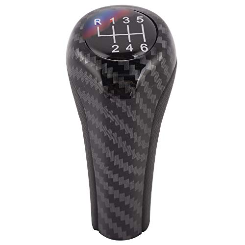 LUCIAUTO Car Gear Shift Knob Stick Head Shifter Lever 1 3 5 6 Series 34 E36 E46 E60 E90 E91 E92 (6 Speed)