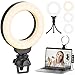 Ringlicht Laptop, Ruyilam Videokonferenz Licht Beleuchtungsset mit Clip&Stativ, Desktop 4" Selfie-Licht mit 3 Beleuchtungsmodi&11 Helligkeiten, dimmbar für Video-Streaming, Videoanruf, Meeting
