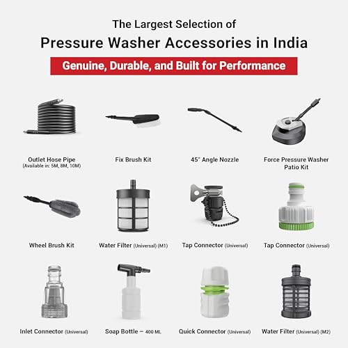 Image of DYLECT Rotary Brush Kit for High Pressure Washer - Spinning Brush Head for Deep Cleaning | Gentle on Paint, Tough on Dirt (Compatible with All dylect Pressure Washer only)