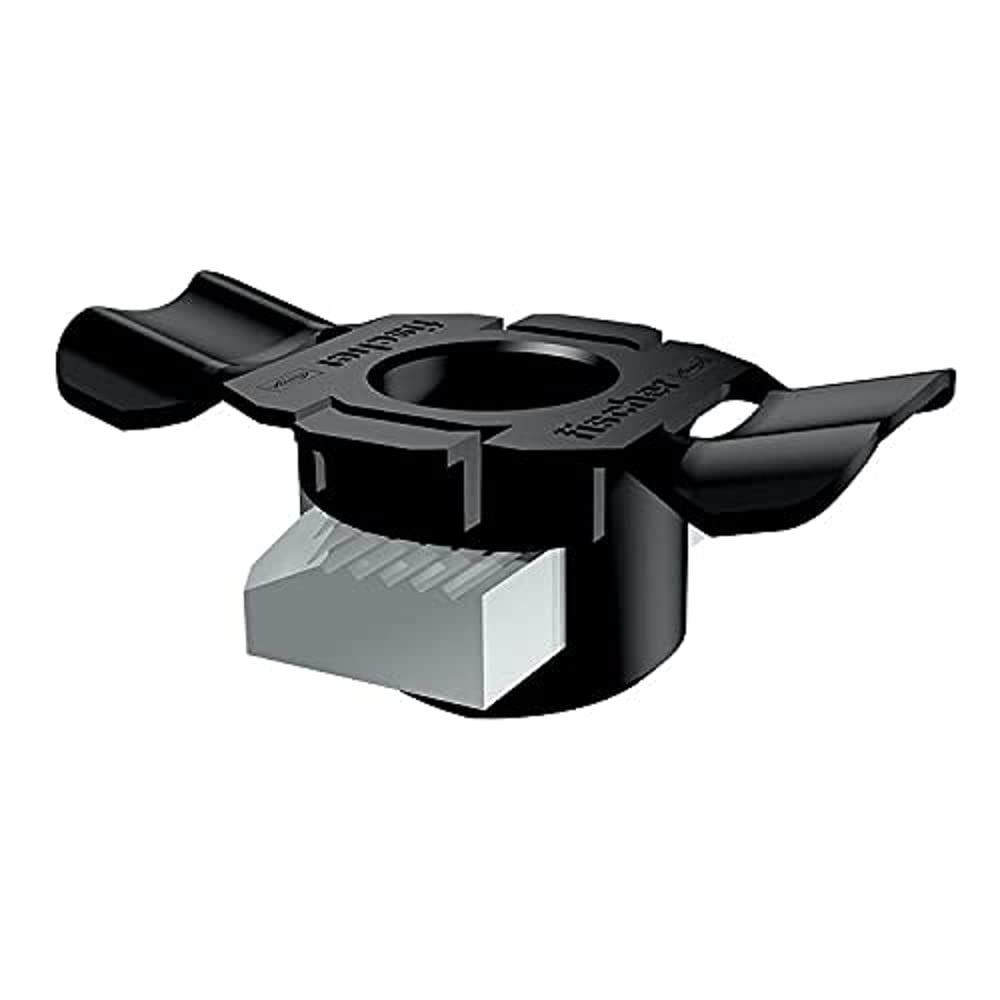 Fischer 538643 - Tuercas correderas M6 de acero, polipropileno galvanizado, 50 unidades