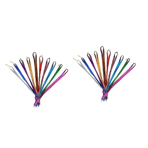 Extensions de cheveux colorées tinsel pour cosplay et soirées glamour