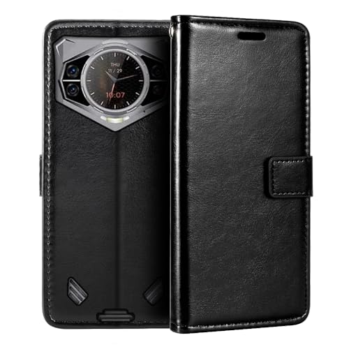 Custodia Portafoglio in Pelle PU Compatibile con Doogee S35, Cover con Chiusura Magnetica, Tasche per Carte e Funzione Stand