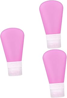 HOMSFOU 3 Pçs Recipiente De Loção De Viagem Shampoo Recipiente De Viagem Recipientes De Silicone Tubos De Shampoo Recipientes De Shampoo De Viagem Recipientes De Cosméticos De Viagem