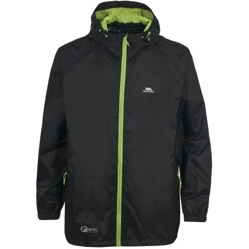 Image of Trespass Qikpac Kids Waterproof Breathable Jacket Boys Girls School Raincoat