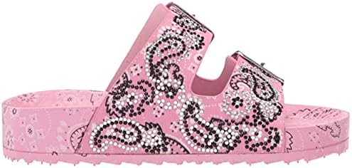 Steve Madden Girls Shoes Girls Thrilled Slide Sandal, Pink Bandana, 3 Little Kid | Image 5
