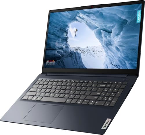 Image of Lenovo Ideapad 1 Laptop, 15.6 inch FHD (1920x1080) Touch IPS 300nits Anti-Glare Display, AMD Ryzen 5 7520U, AMD Radeon 610M, 8GB RAM 1TB SSD, Wi-Fi6, Win11, Abyss Blue, with 2TB Flash Drive, W /GaLiMu