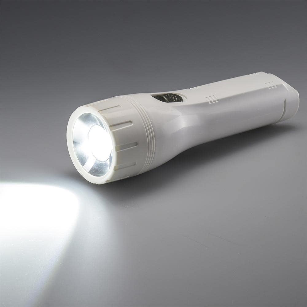 Ohm Electric LHP-05C5 07-8011 OHM Flashlight LED Pocket Light, 58 Lumens, Includes 2 AA Batteries, White