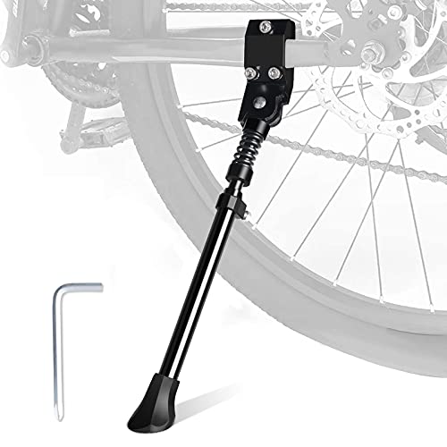 Colmthys Bike Kickstand, Adjustable Rear Mount Aluminum Alloy Bicycle Kickstand - Mountain Bike Kickstand for 16 20 24 26 Inch Mountain Bike Adult Bike Road Bike Bicycles Folding Bike