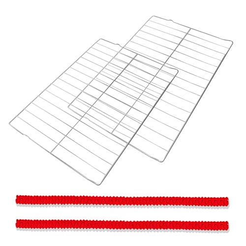 WB48X20249 Oven Rack 23.75L x 16.25W Compatible with GE Stove Oven Parts. Replacement Parts for Oven Racks JGB720BEJ2TS JGBP33DET3BB RGB508PET1CT Made of 304 Stainless Steel Material 2 Pcs