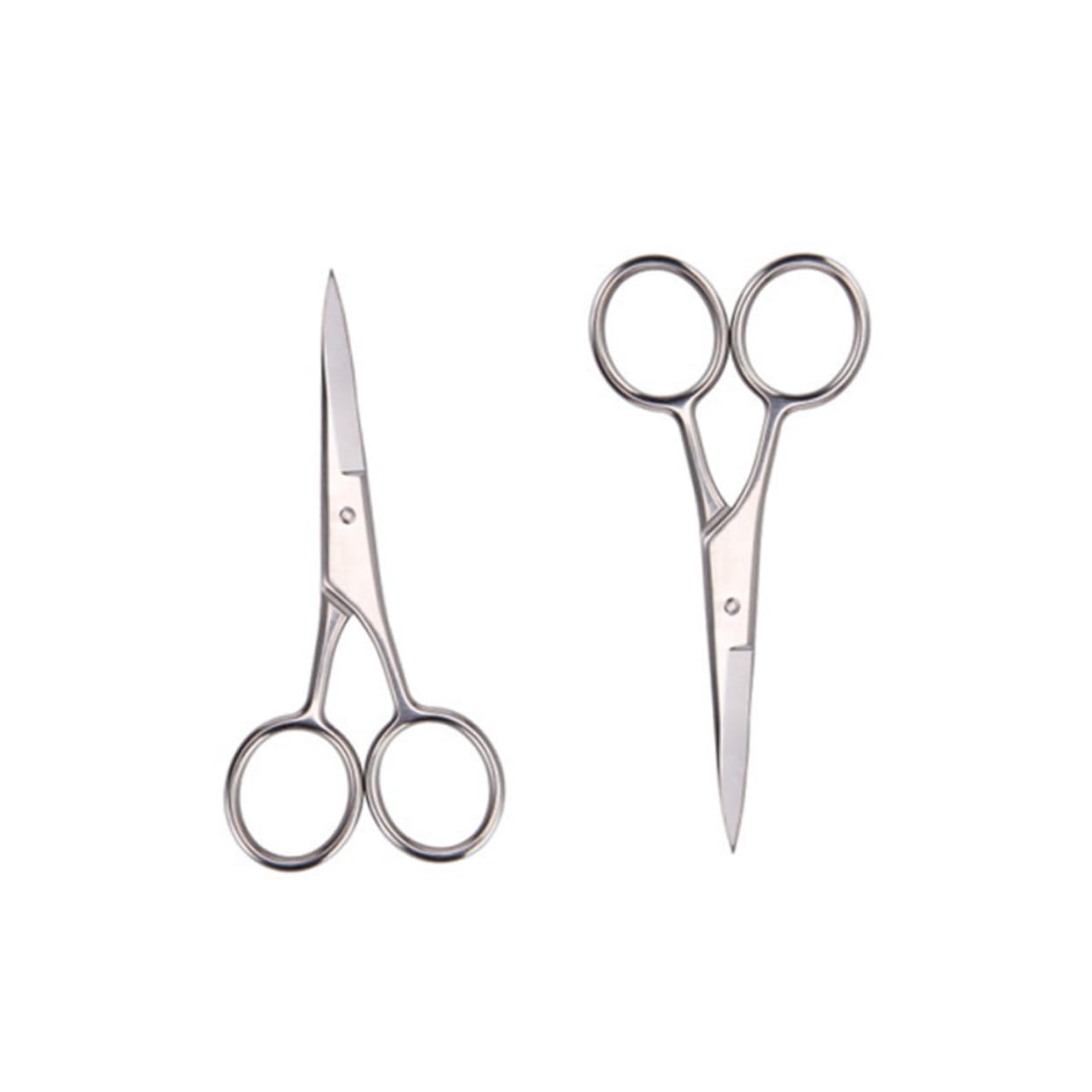 6pezzi Pz Forbici Acciaio Inossidabile Per Rifinitura Barba e Sopracciglia Per Barber Shop e Uso Domestico Design Elegante e Resistente Con Massima Precisione