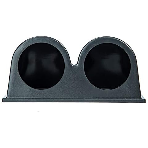 HOTSYSTEM Universal 2inches 52mm Dual Hole Dash Dashboard Gauge Meter Mount Pod Holder Black Cover for Car Exhaust Gas Oil Water Temperature Temp Voltage Air/Fuel Ratio Turbo Boost Gauge Cover