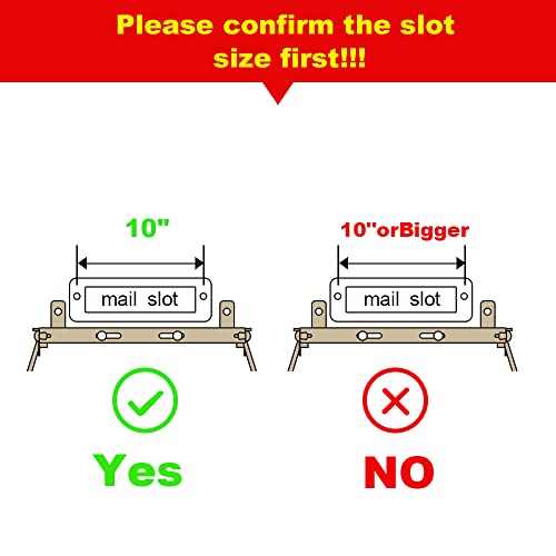 Indoor Wall Mount Mail Catcher Bag Door Slot Post Box Basket Mail Boxes Organizer Security Black (M) #TOP1