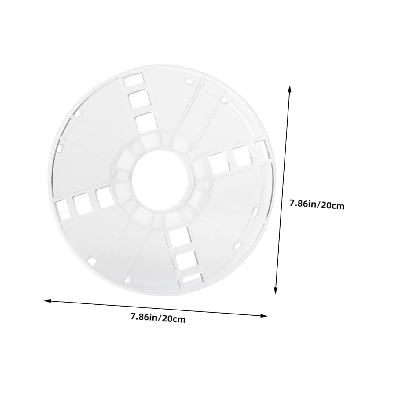 DIYEAH Cord Storage Reel Lightweight Plastic Cable Organizer for Camping Durable Wire Dispenser with High Storage Capacity Transparent Design for Home Office and Studio Use