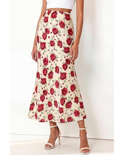 Image of BTFBM Satin Skirts for Women Trendy 2026 Summer Fall