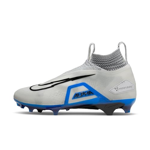 Image of Nike Alpha Menace Elite 3 White /Particle Grey /Opti Yellow /Black Mens Football Cleat.