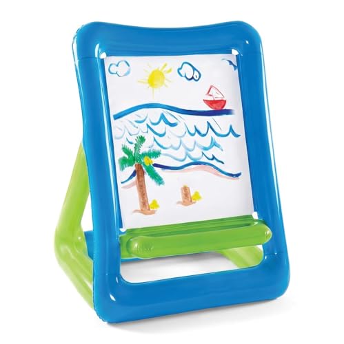 GLOTOYS Inflatable Art Easel Portable Washable Outdoor Painting Station with Built-in Storage Tray Reusable Inflatable Drawing Board for Backyard Indoor & Camping Activities