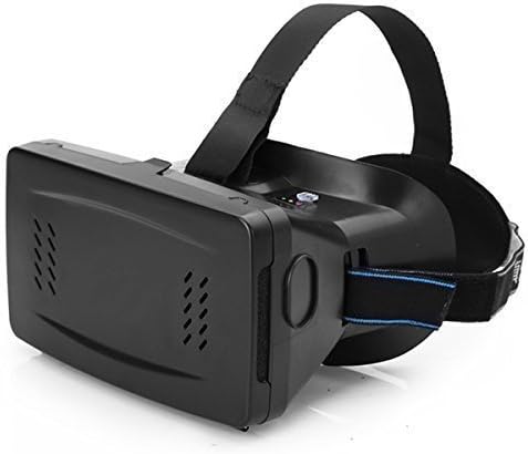 Gudong Virtual Reality Headset iMax 3d Video Glasses Head Mount Plastic Version Magnet VR Mobile Phone for 3D Movies Games 3.5-6 inch phone for Riem II Google Cardboard (3D Glass)