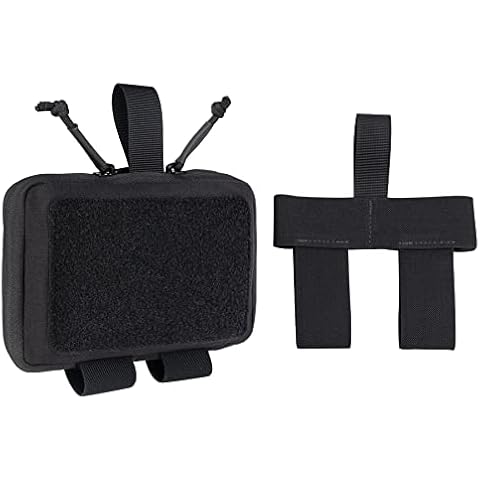 IDOGEAR SPORTS Tactical Belt Medical Pouch First Aid Pouch MOLLE Admin Pouch Military Utility Pouch EDC Tool Pouch 500D Nylon (Black1) Cover
