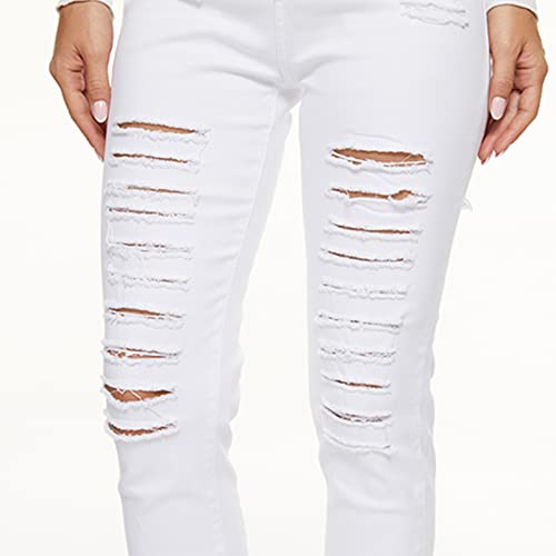 Ripped Jeans Womens Bell Bottom Jeans for Women High Rise Flare Pants Destroyed Distressed Skinny Retro Denim4